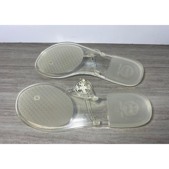 Tory Burch Mini Miller Jelly Thong Clear Sandal Size 9 - Picture 6 of 7
